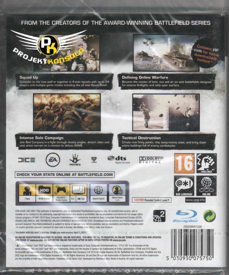 Battlefield Bad Company 2 PS3 sklep: najtańsze gry na konsole