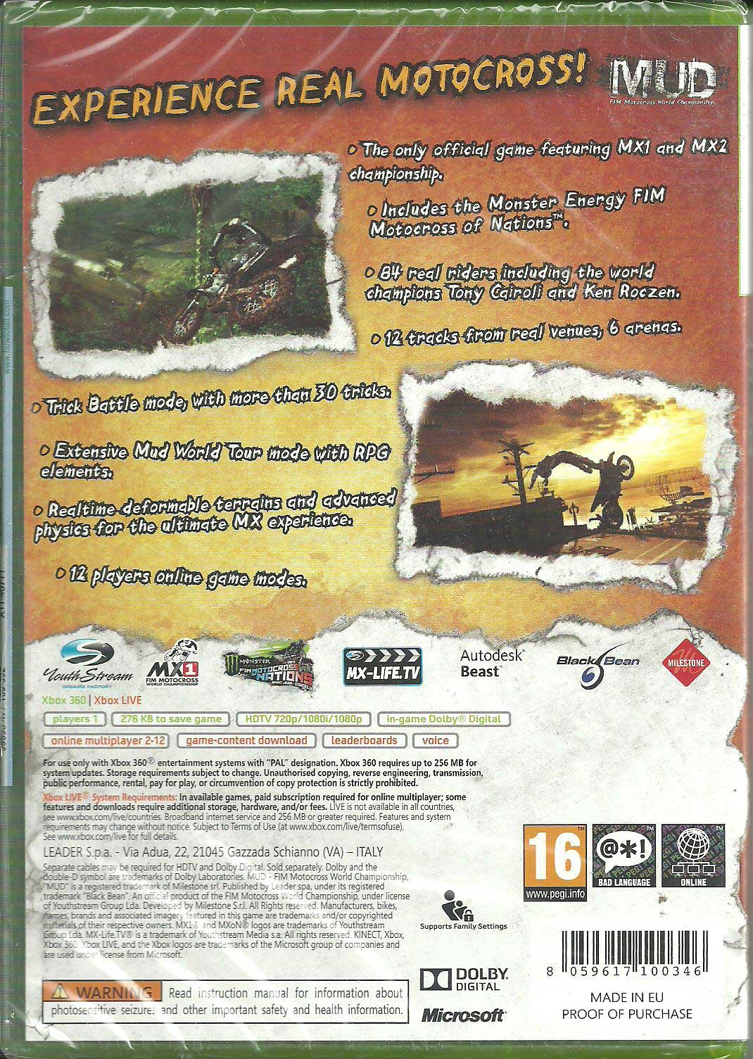 FIM Motocross World Championship XBOX 360